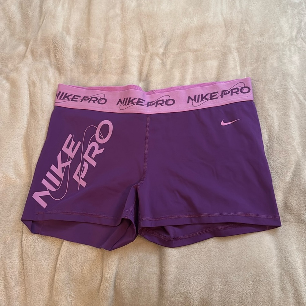 Purple Nike Pro Spandex